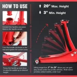 Low-position floor jack