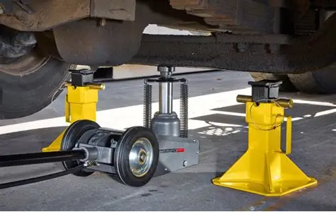 Hydraulic Jack Stand pressure loss reliability warning
