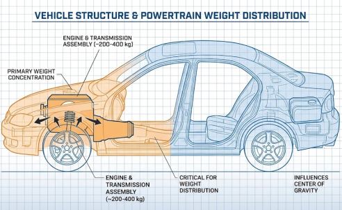Understanding vehicle weight distribution for safe lifting with jack stands.